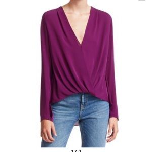 *EUC* A.L.C. Harmon Purple Silk Blouse Size 2